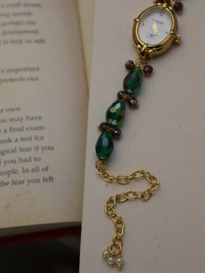 Forest Green & Brown Wrist Watch