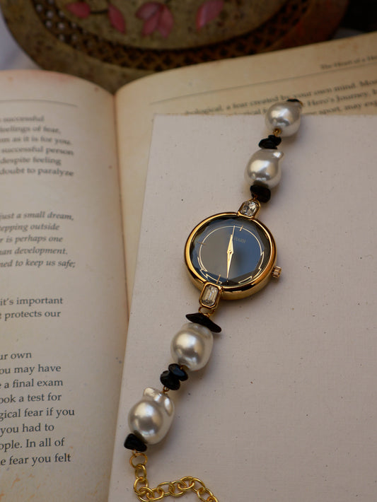 Showstopper Black & White Wrist Watch