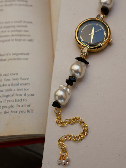 Showstopper Black & White Wrist Watch