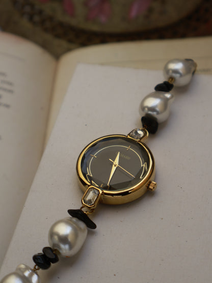 Showstopper Black & White Wrist Watch