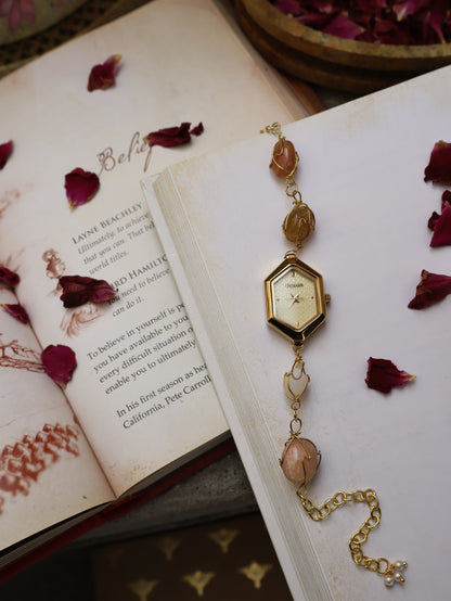 Butterscotch Honeycomb Dial Wrist Watch