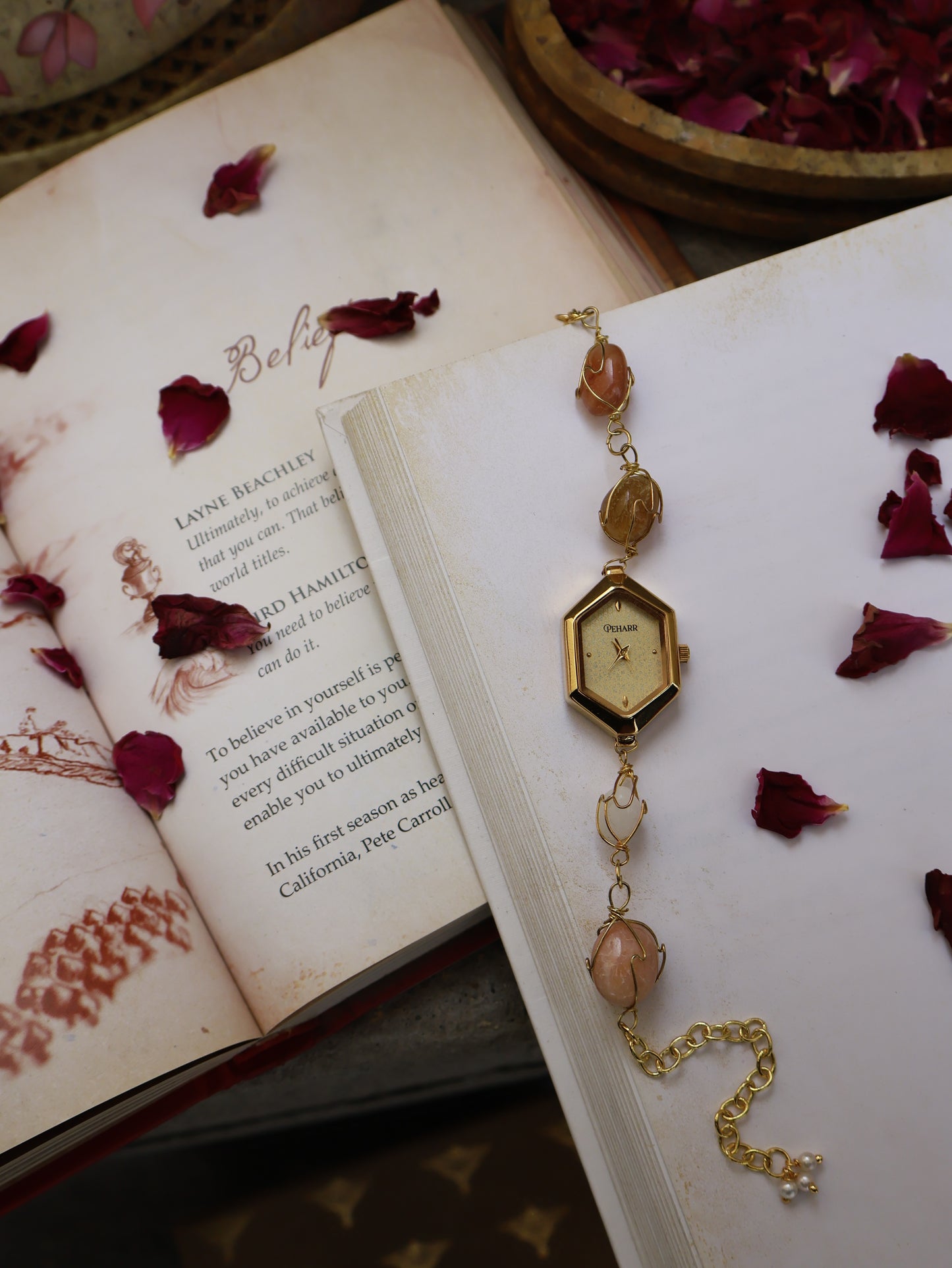 Butterscotch Honeycomb Dial Wrist Watch