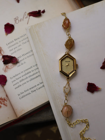 Butterscotch Honeycomb Dial Wrist Watch