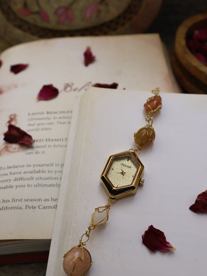 Butterscotch Honeycomb Dial Wrist Watch