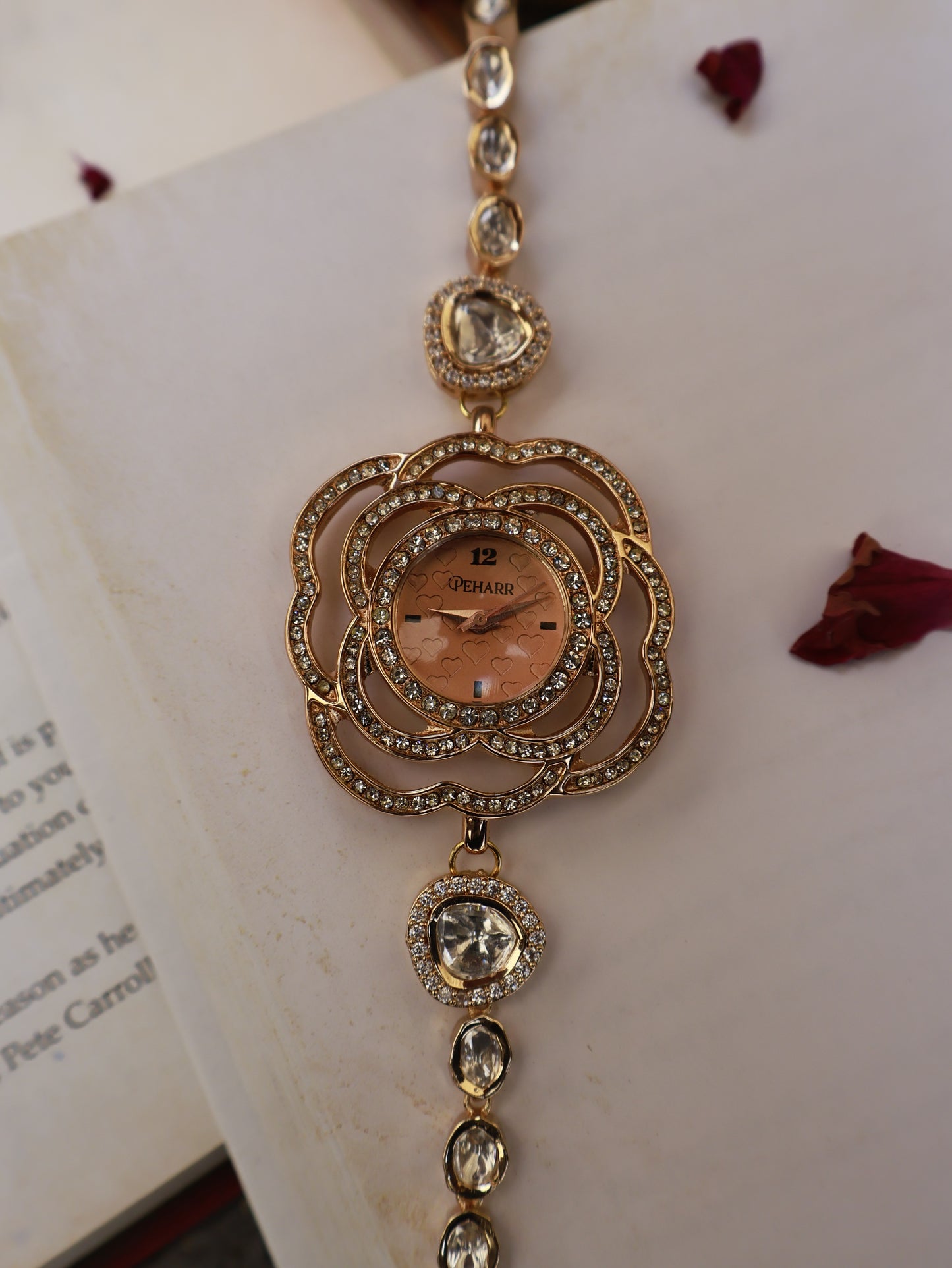 Rose Dial Polkis Wrist Watch