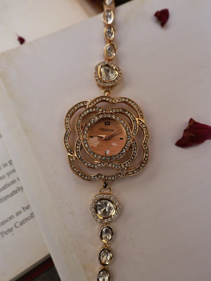 Rose Dial Polkis Wrist Watch