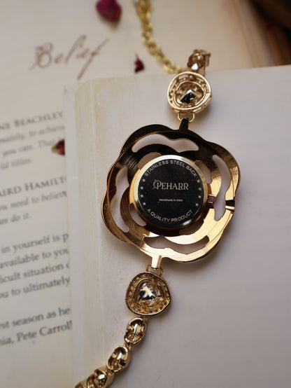 Rose Dial Polkis Wrist Watch