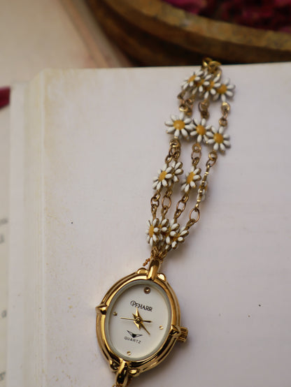 Antique Daisies Wrist Watch