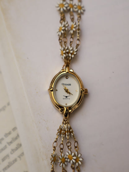 Antique Daisies Wrist Watch