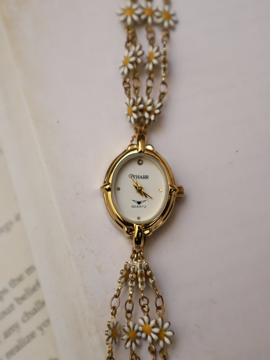 Antique Daisies Wrist Watch