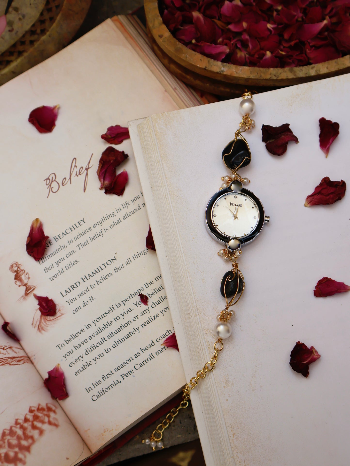 Vintage Black & White Wrist Watch