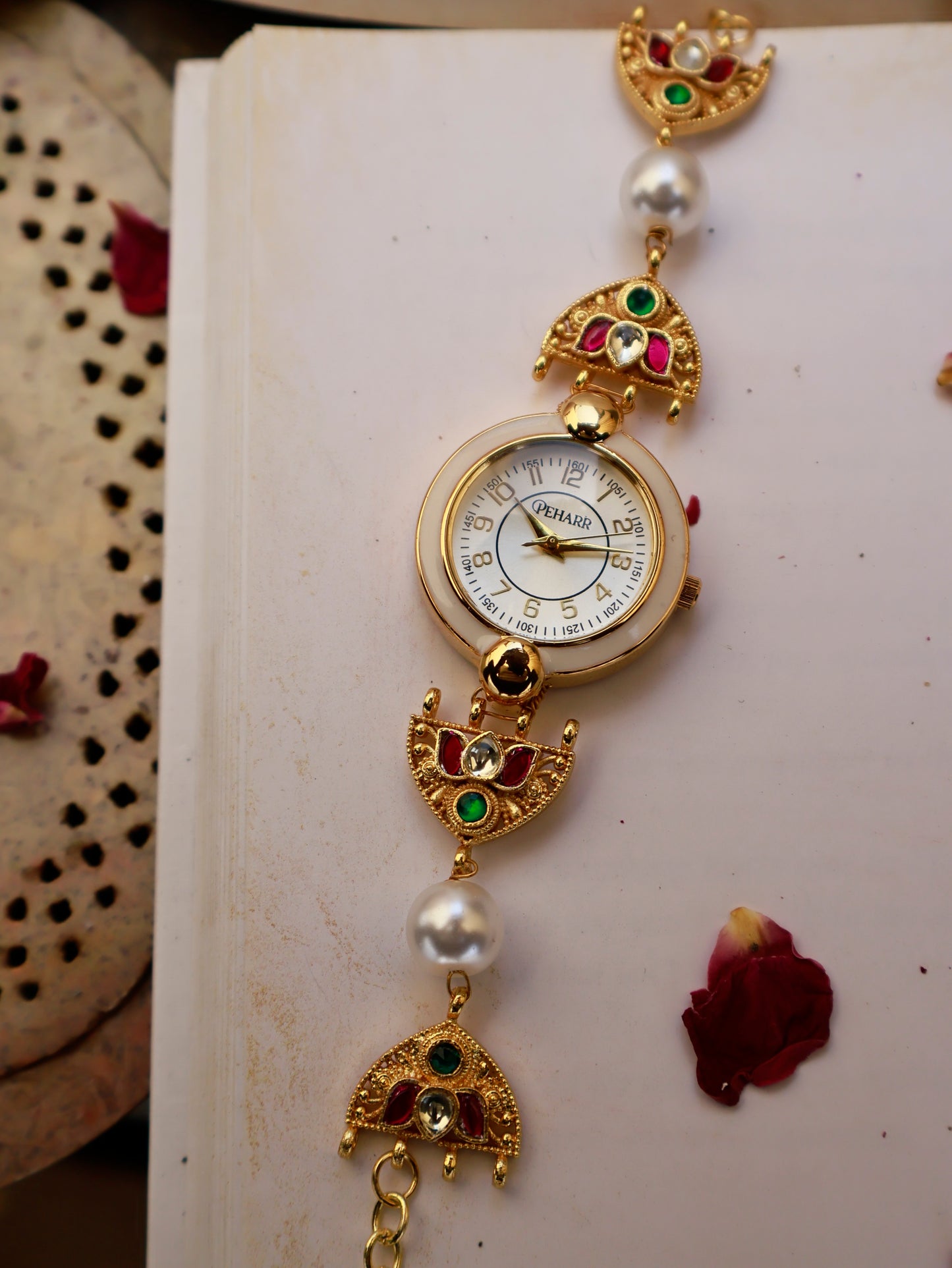 Radiant Pearl & Polki Wrist Watch