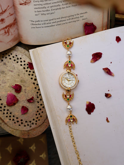 Radiant Pearl & Polki Wrist Watch