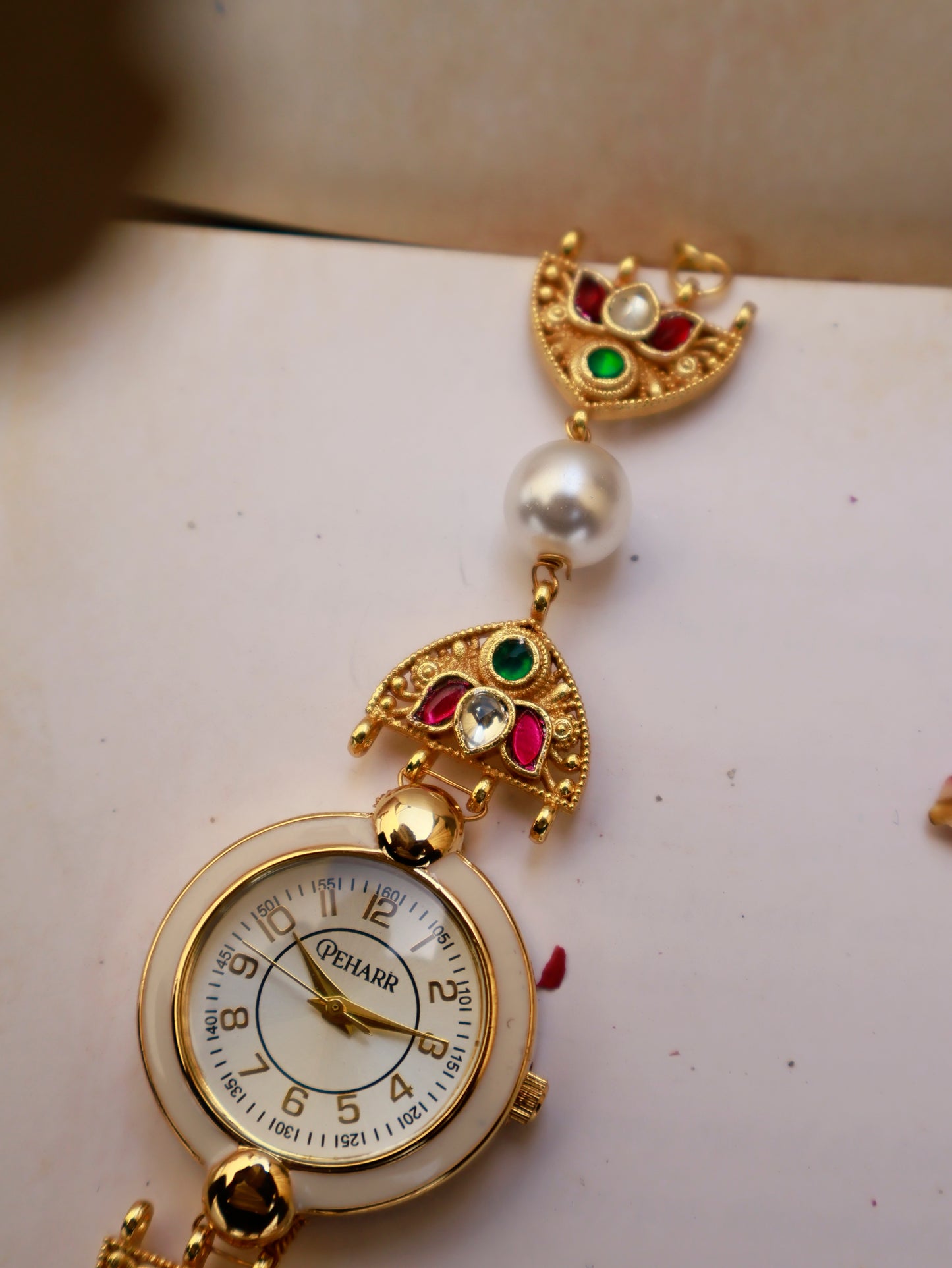 Radiant Pearl & Polki Wrist Watch