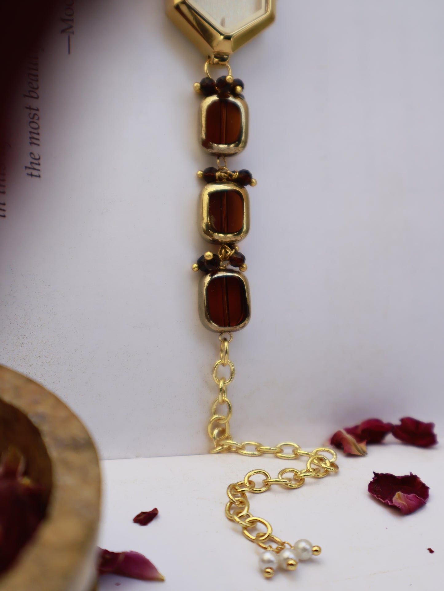 Honeycomb Rust Wrist Watch