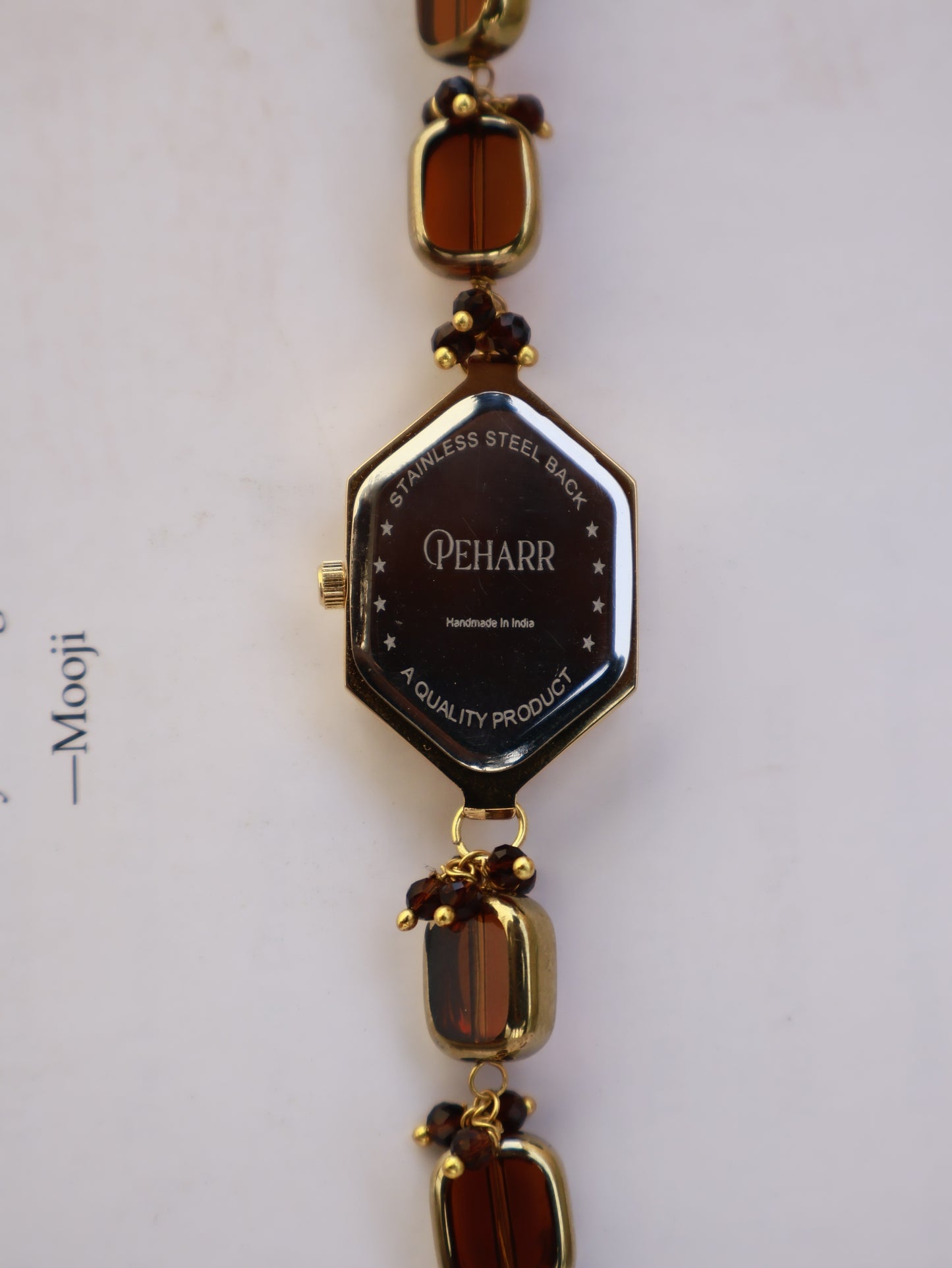 Honeycomb Rust Wrist Watch