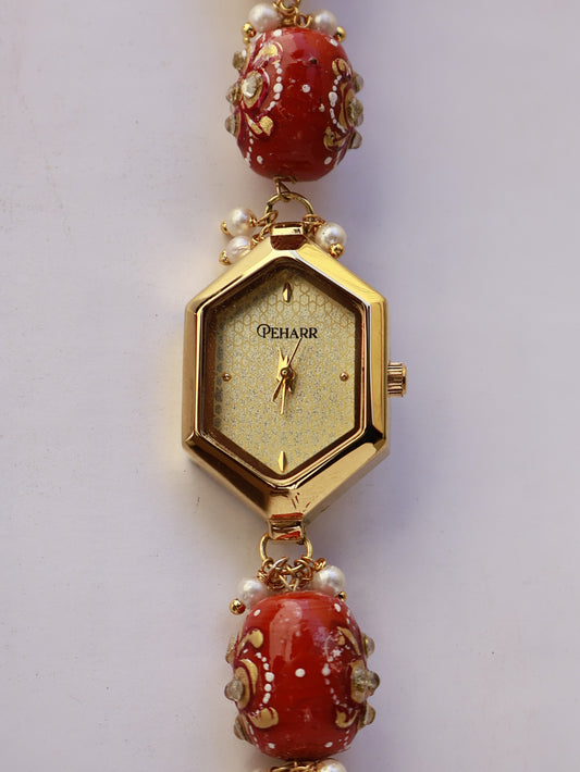 Seaside Coral Wrist Watch