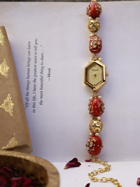 Seaside Coral Wrist Watch