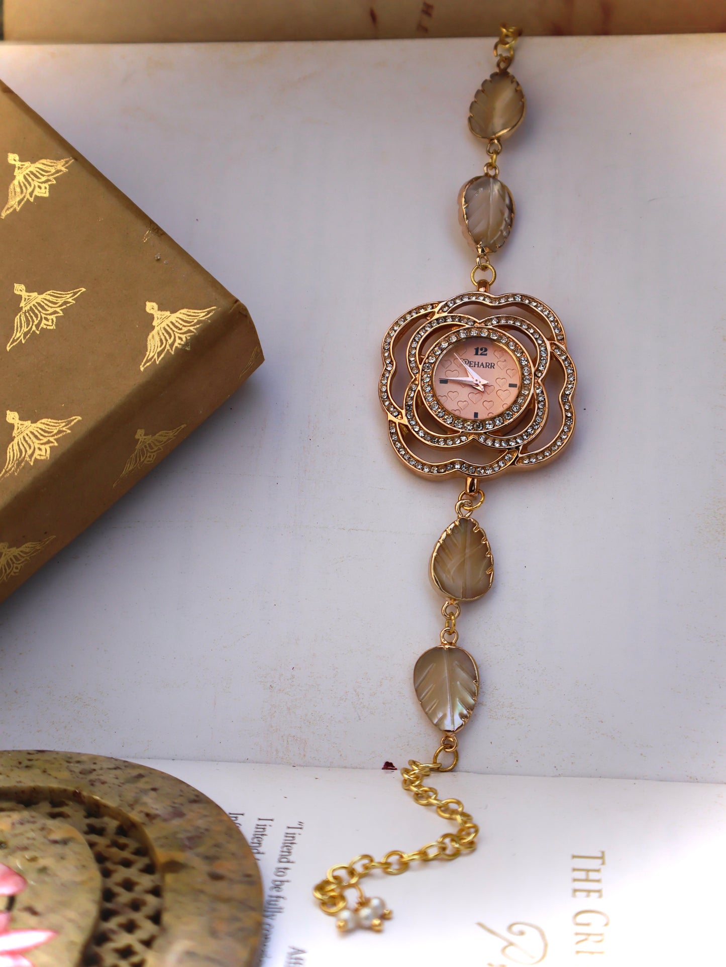 Glazed Leaf Wrist Watch