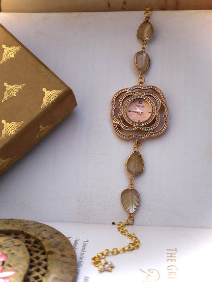 Glazed Leaf Wrist Watch