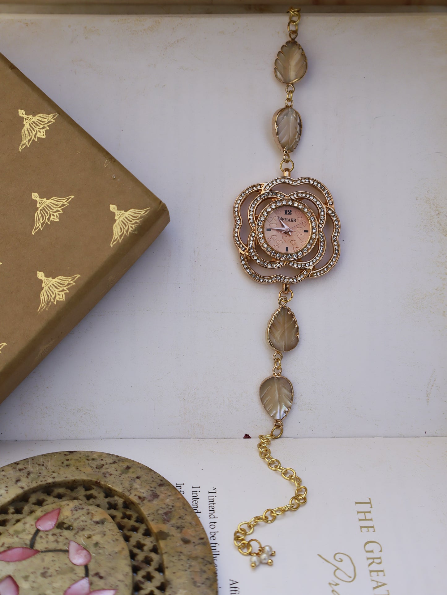 Glazed Leaf Wrist Watch