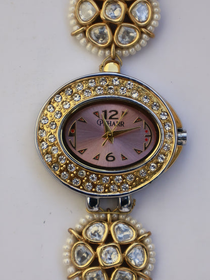 Glazed Flowers Wrist Watch