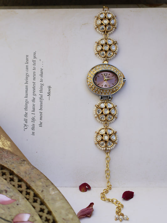 Glazed Flowers Wrist Watch