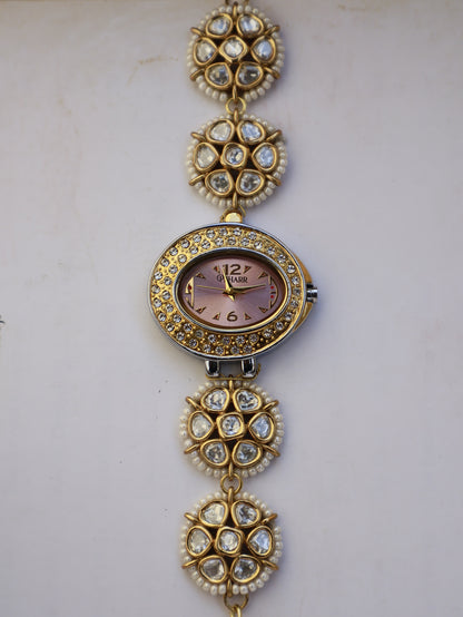 Glazed Flowers Wrist Watch