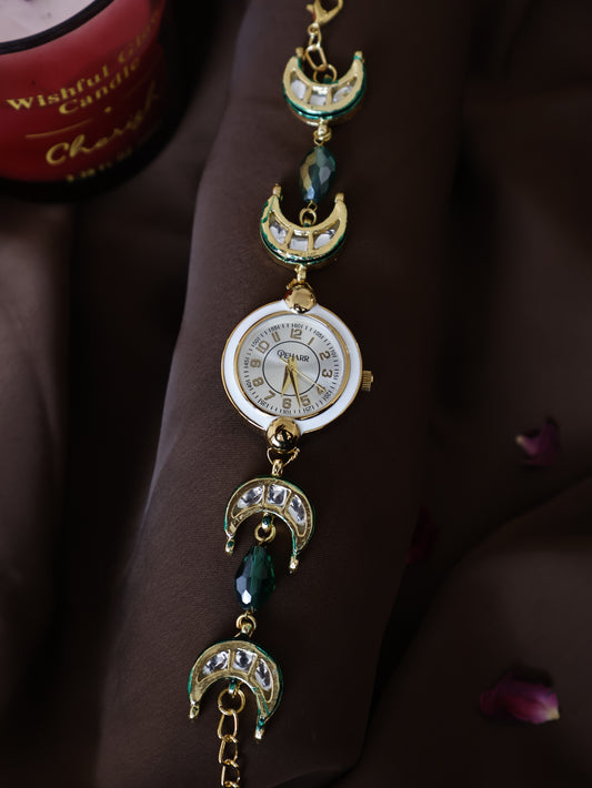 Half Moon Wrist Watch