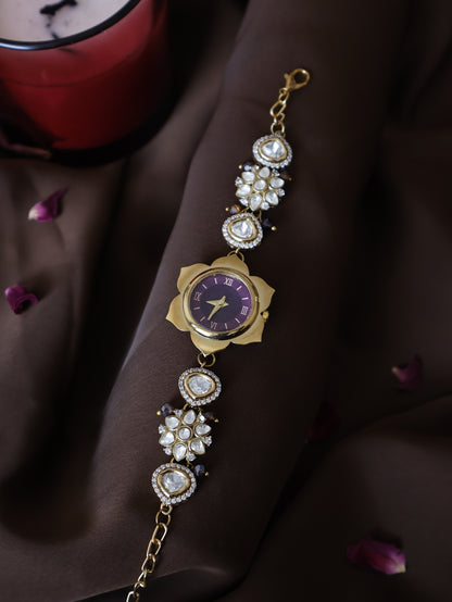 Neverland Polki Wrist Watch with Detachable Hangings