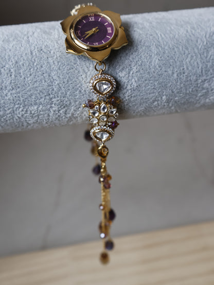 Neverland Polki Wrist Watch with Detachable Hangings