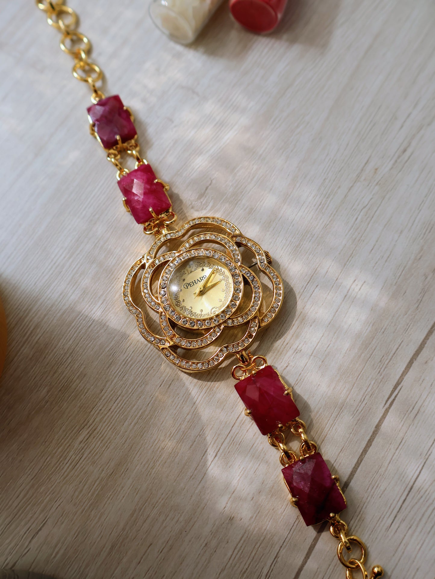 Fuschia Bloom Wrist Watch