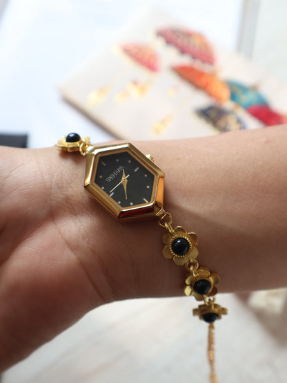 Shifting Black Wrist Watch
