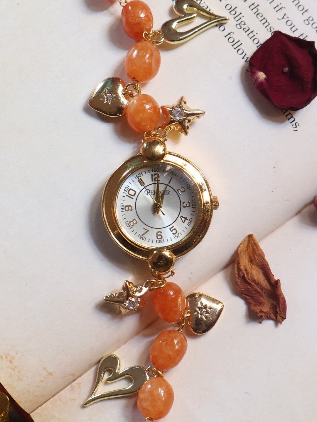 Ochre Star Charms Wrist Watch