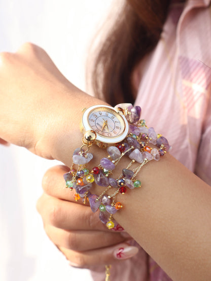 Infinity Purple Wrist Watch
