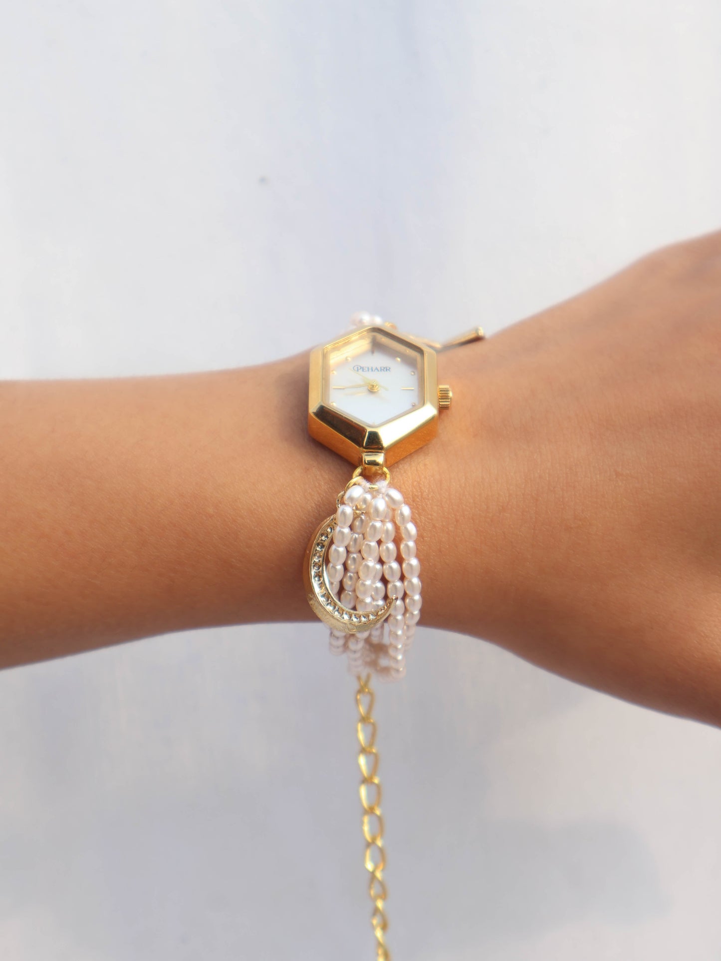 Pearl Charm Wrist Watch