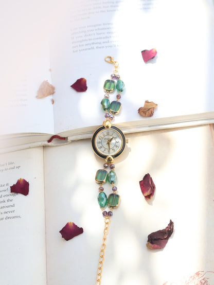 Drops of Green Wrist Watch