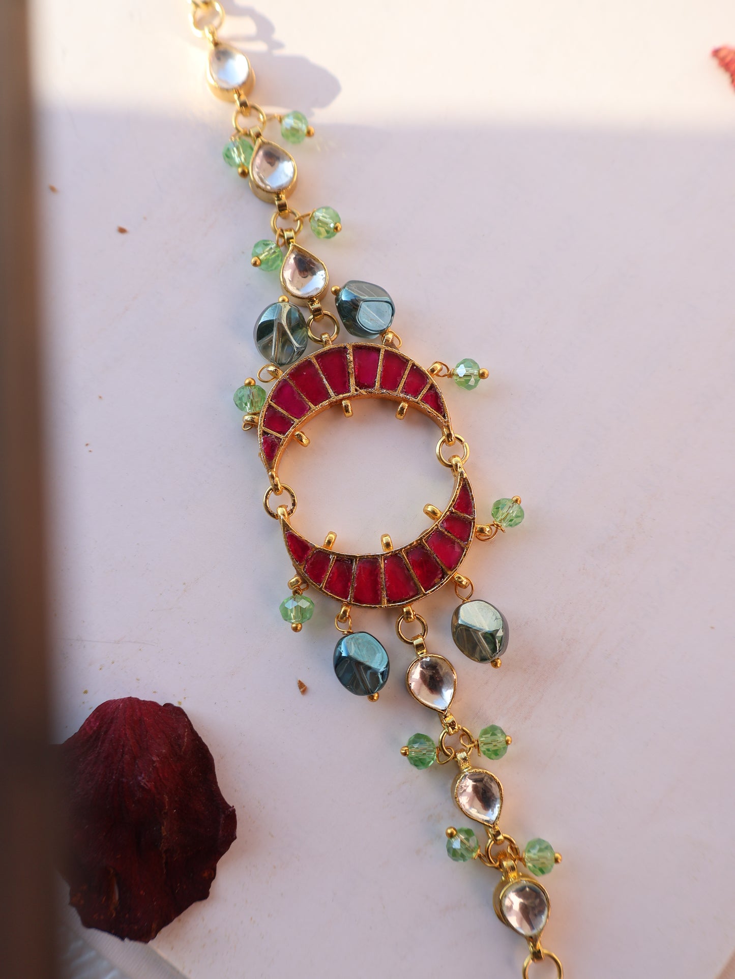 Rose Crescent Wrist Watch Set