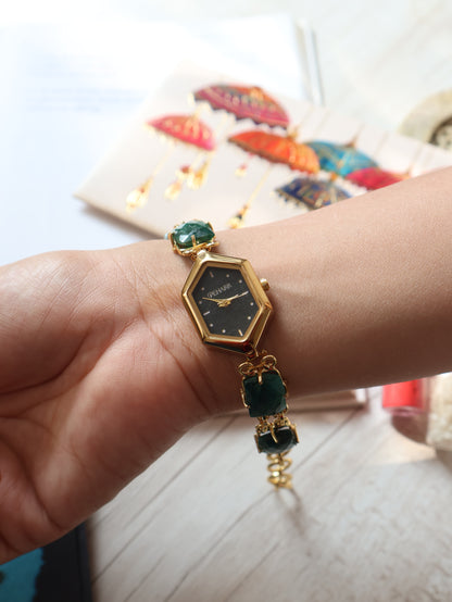 Monsoon Green Wrist Watch