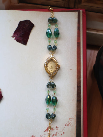 Udaan Green Wrist Watch