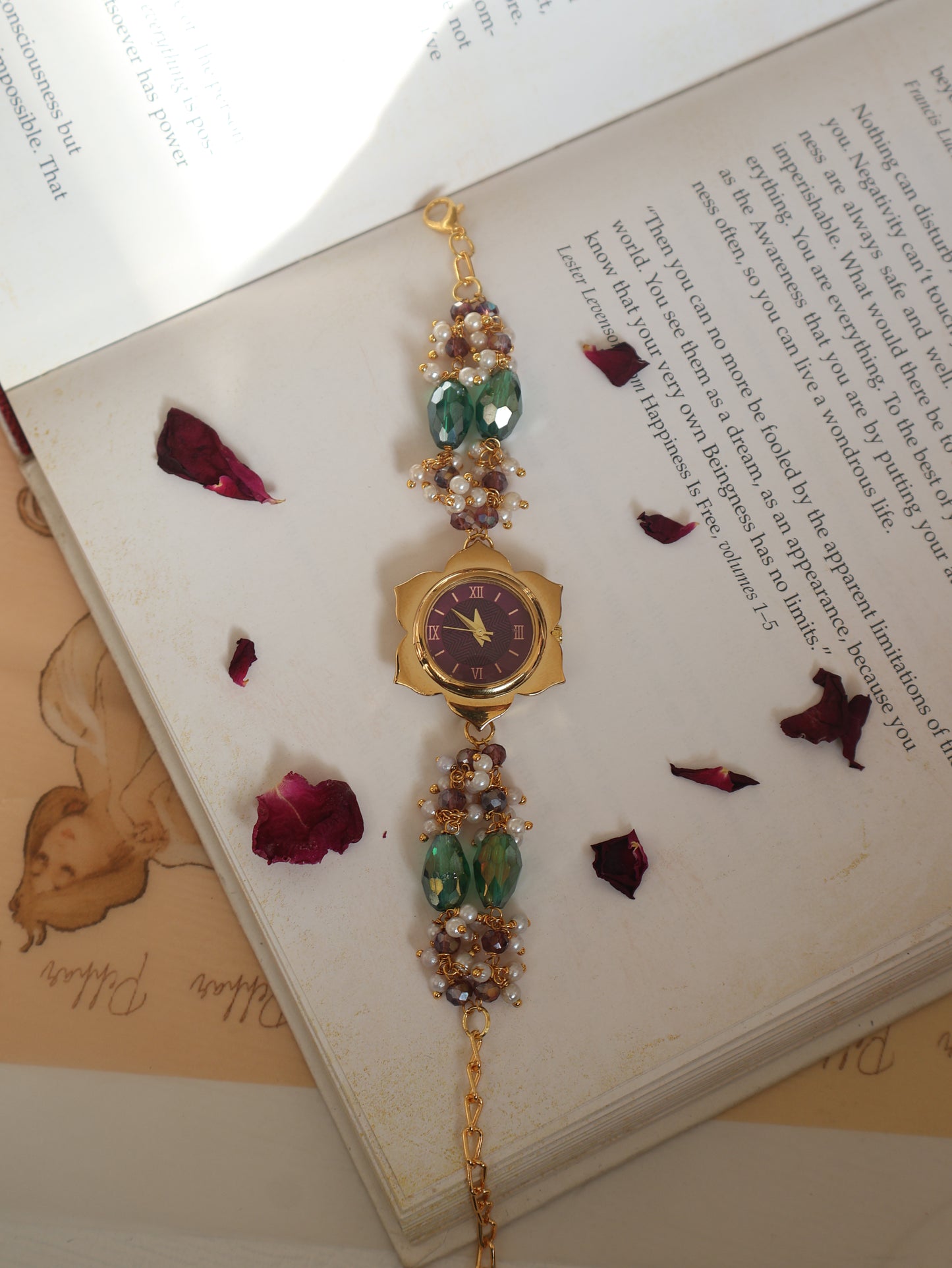 Daisies Purple Wrist Watch