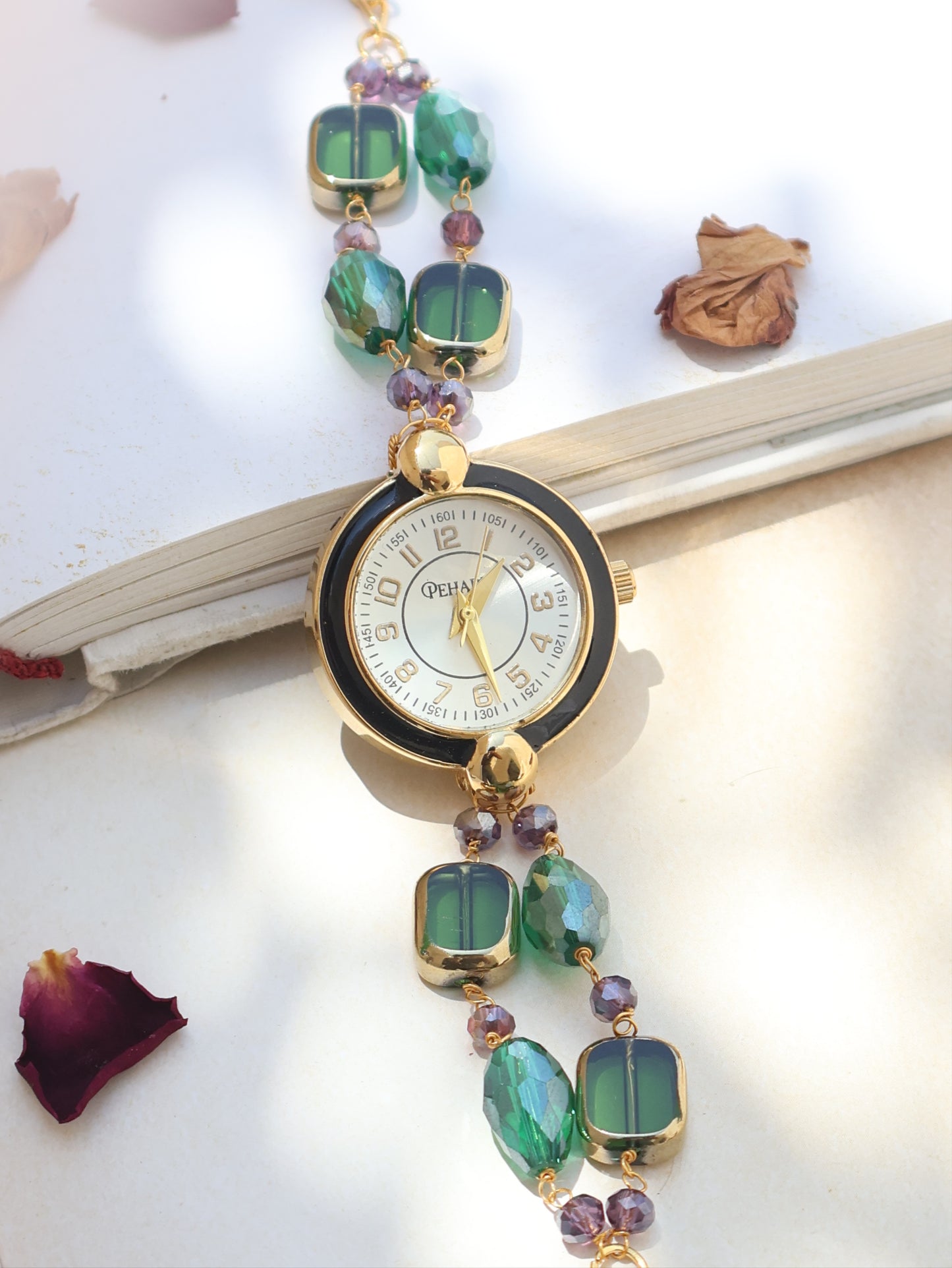 Drops of Green Wrist Watch