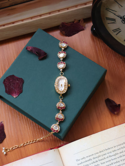 Polki Trail Red Wrist Watch
