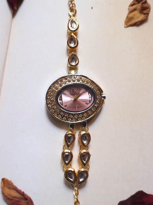 Golden Glow Wrist Watch