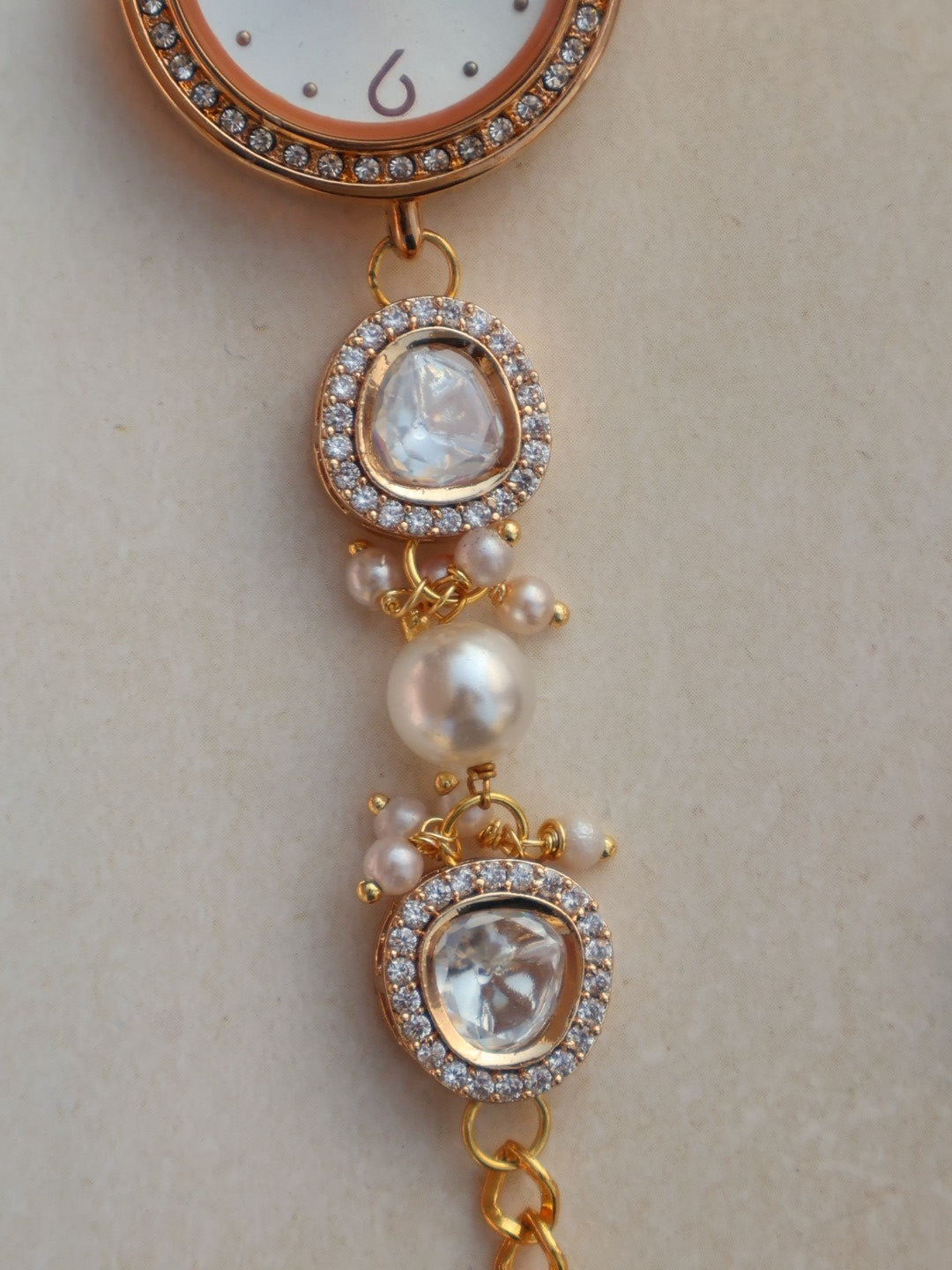 Glint Polkis & Pearls Wrist Watch