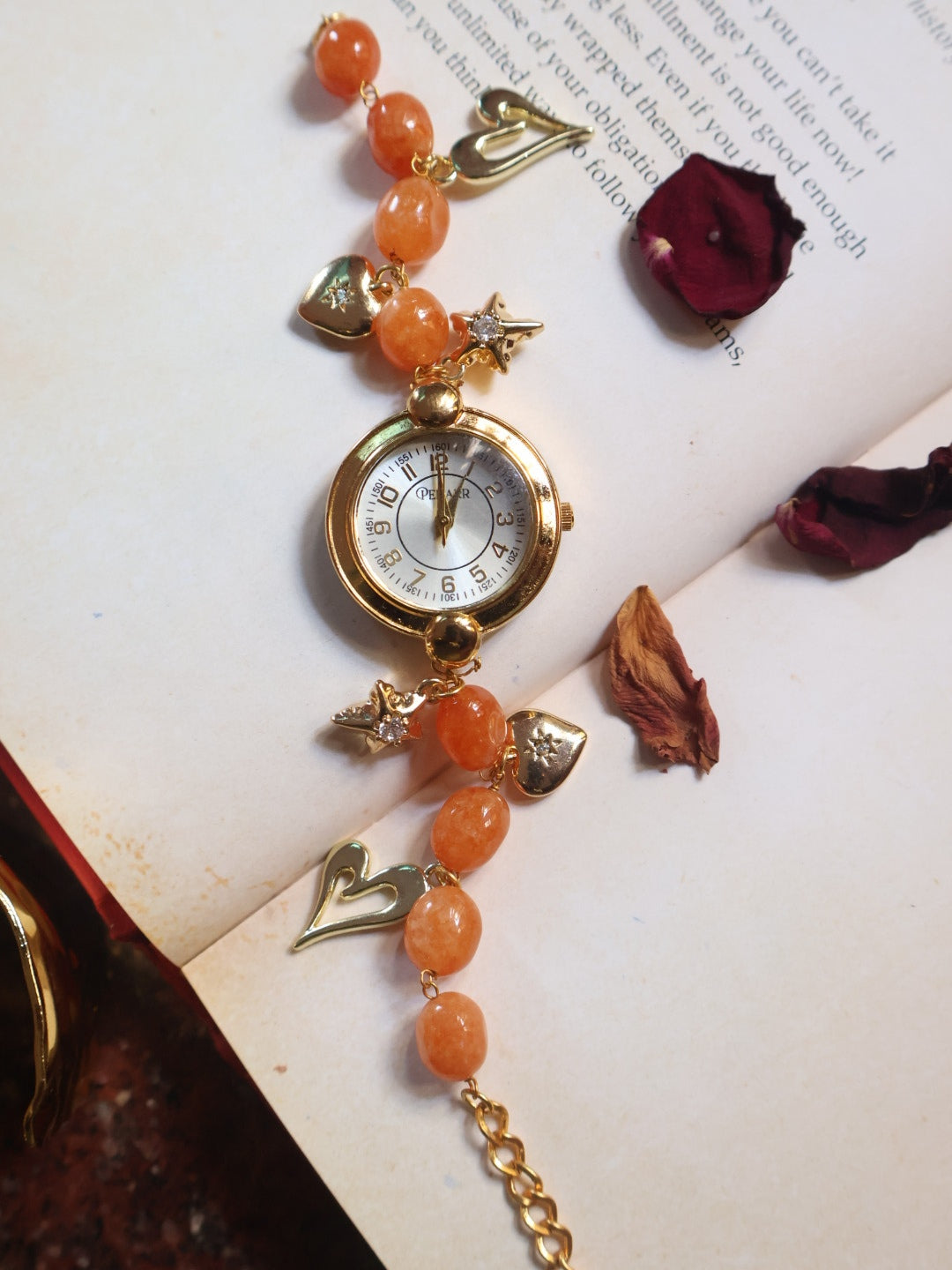 Ochre Star Charms Wrist Watch