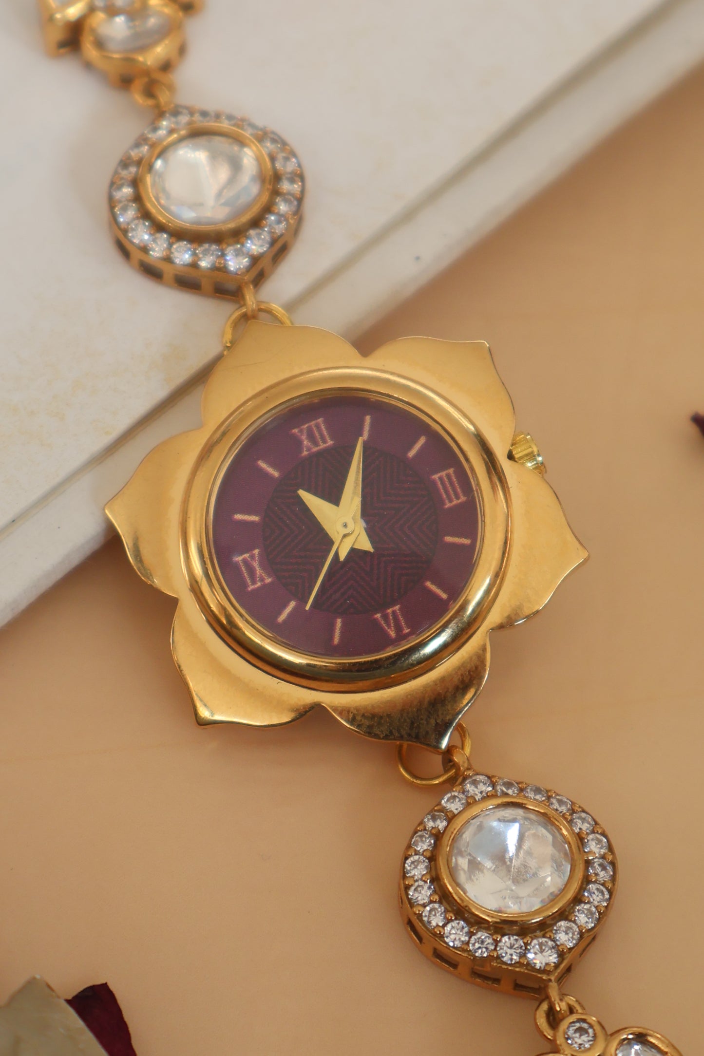 Polki Vines Wrist Watch