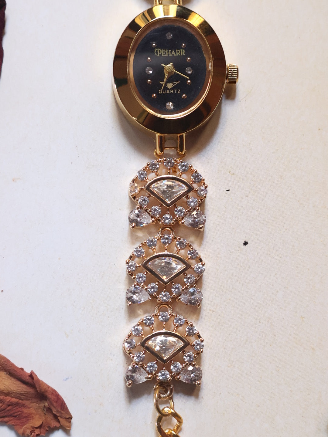 Gilded Florals Wrist Watch
