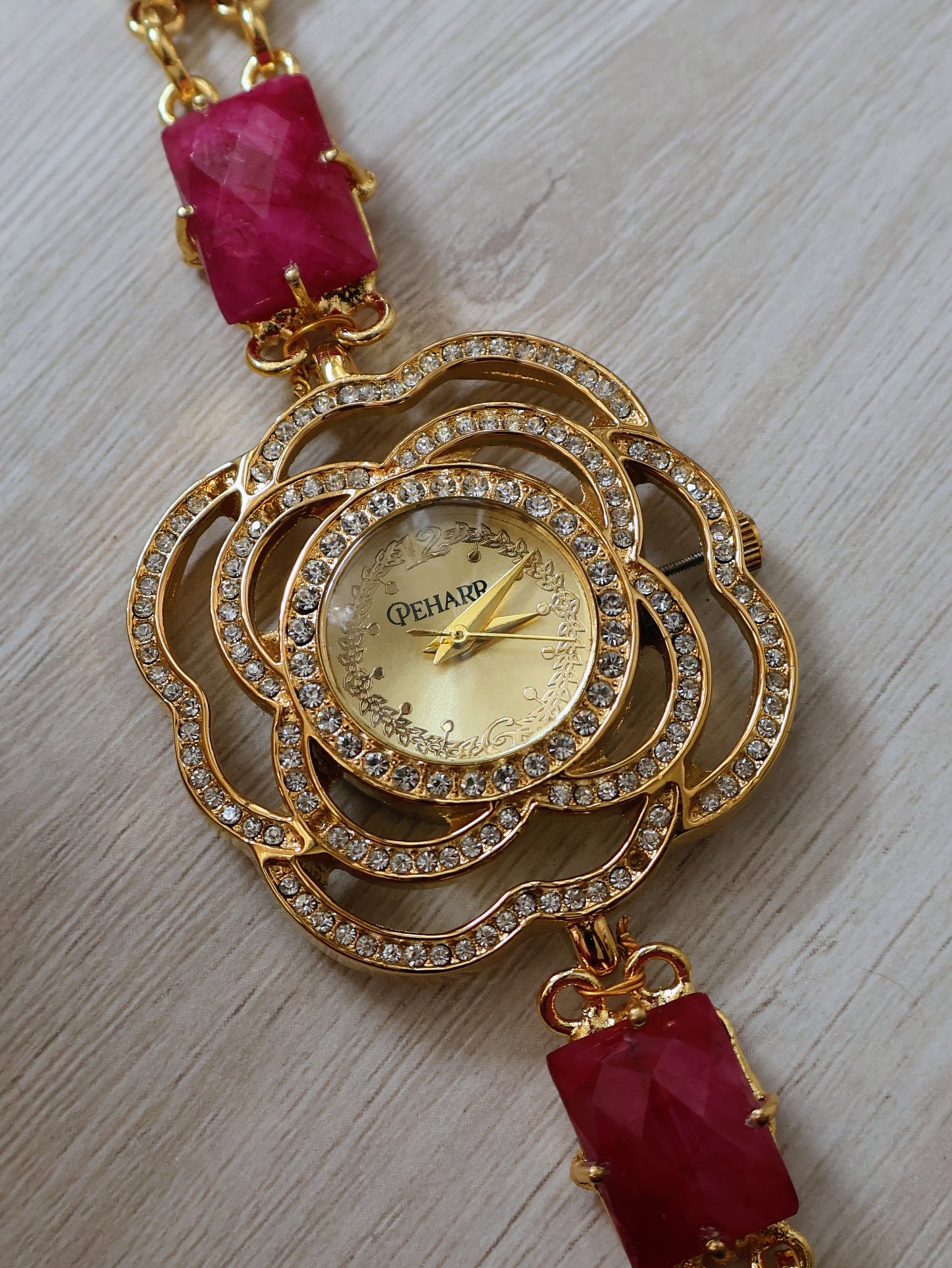 Fuschia Bloom Wrist Watch