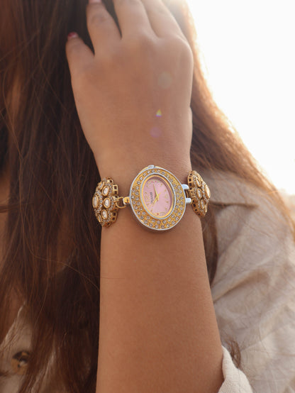 Reen Polkis Pearl Wrist Watch